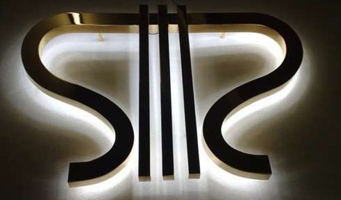 金属背发光字
